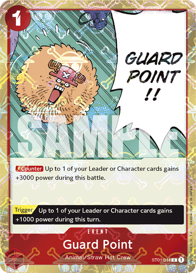 Guard Point ST01-014 Jolly Roger Foil card, Straw Hat Crew