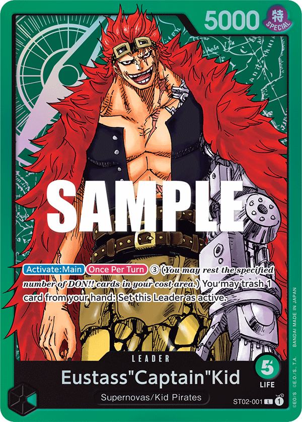 Eustass"Captain"Kid ST02-001 card, Worst Generation