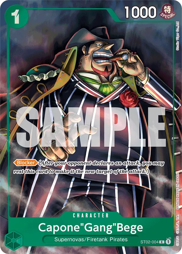 Capone"Gang"Bege ST02-004 Best Selection Vol. 2 Alt Art card, Worst Generation