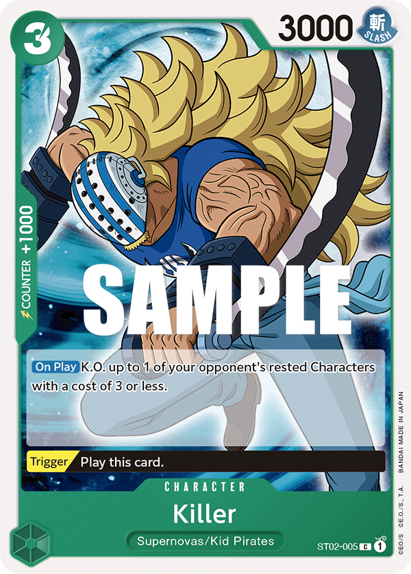 Killer ST02-005 card, Worst Generation