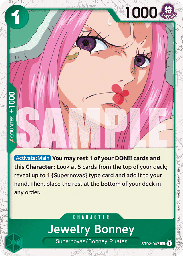 Jewelry Bonney ST02-007 Jolly Roger Foil card, Worst Generation