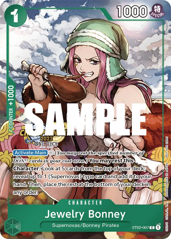 Jewelry Bonney ST02-007 Championship Stamp card, Worst Generation