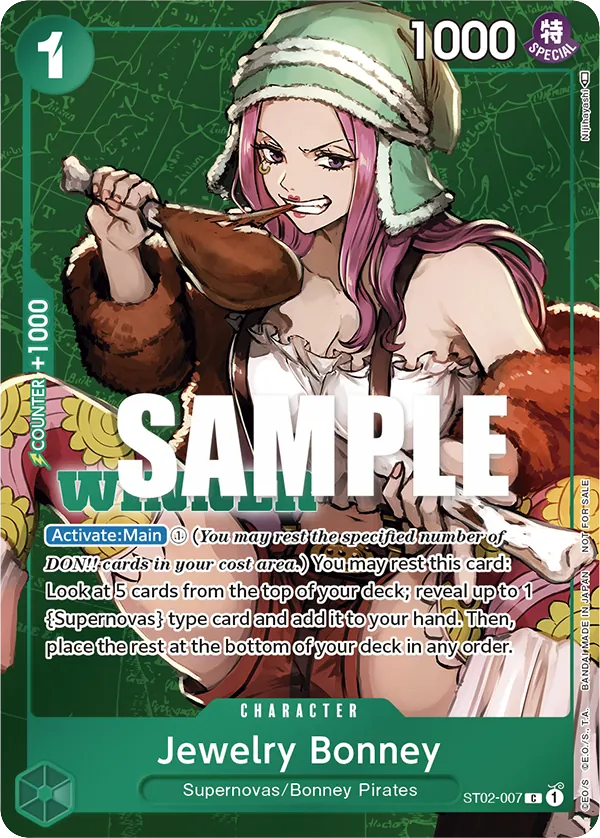 Jewelry Bonney ST02-007 Winner Stamp card, Worst Generation