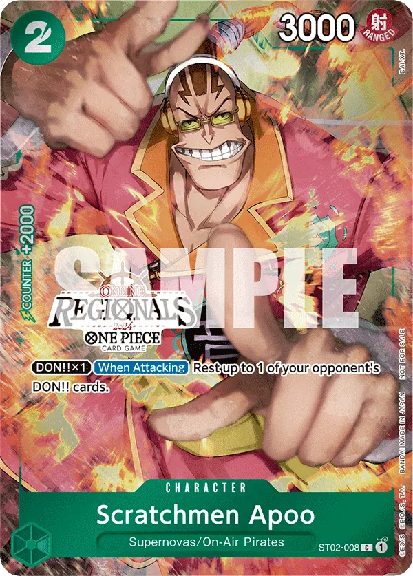 Scratchmen Apoo ST02-008 Regional Participant Stamp card, Worst Generation