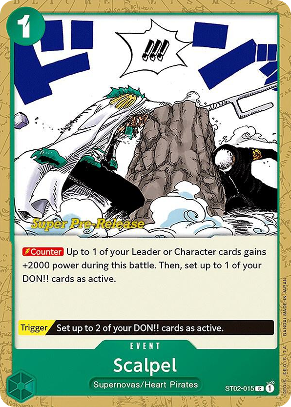 Scalpel ST02-015 Super Pre-Release Stamp card, Worst Generation