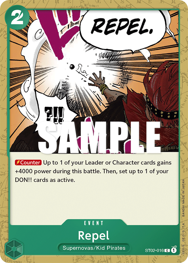 Repel ST02-016 card, Worst Generation