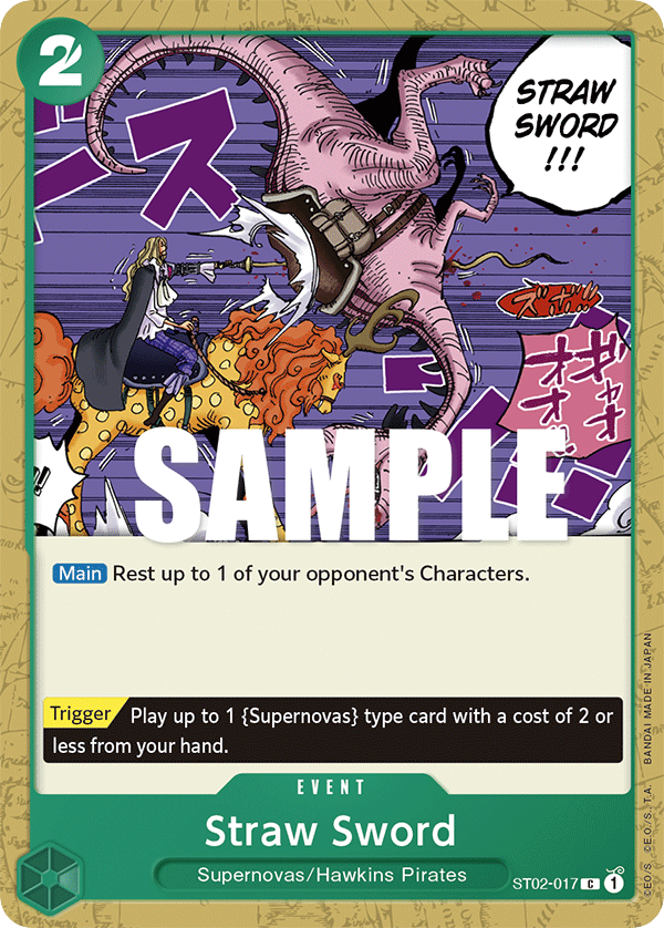 Straw Sword ST02-017 card, Worst Generation