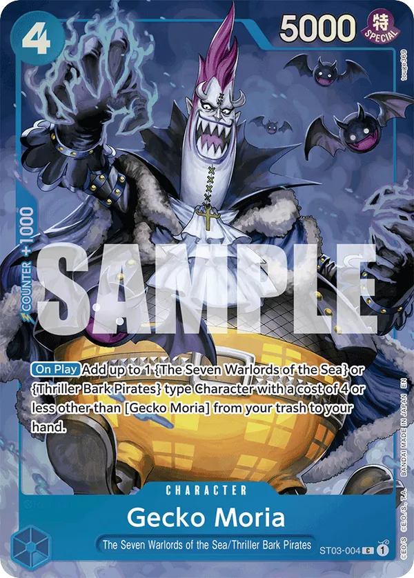 Gecko Moria ST03-004 Seven Warlords Of The Sea card, The Seven Warlords of the Sea