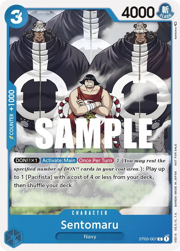 Sentomaru ST03-007 Tournament Pack Vol. 3 Alt Art card, The Seven Warlords of the Sea