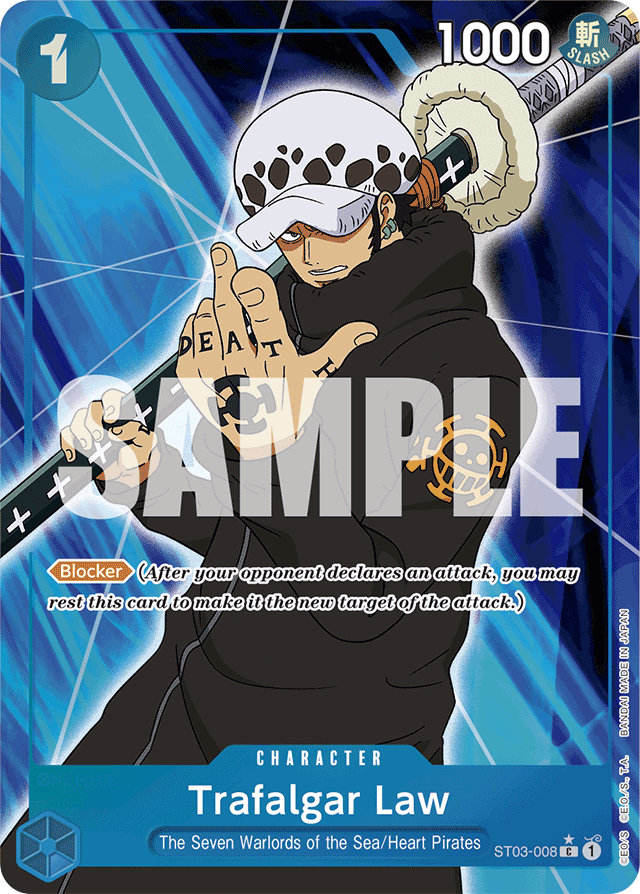 Trafalgar Law ST03-008 Full Art card, The Seven Warlords of the Sea