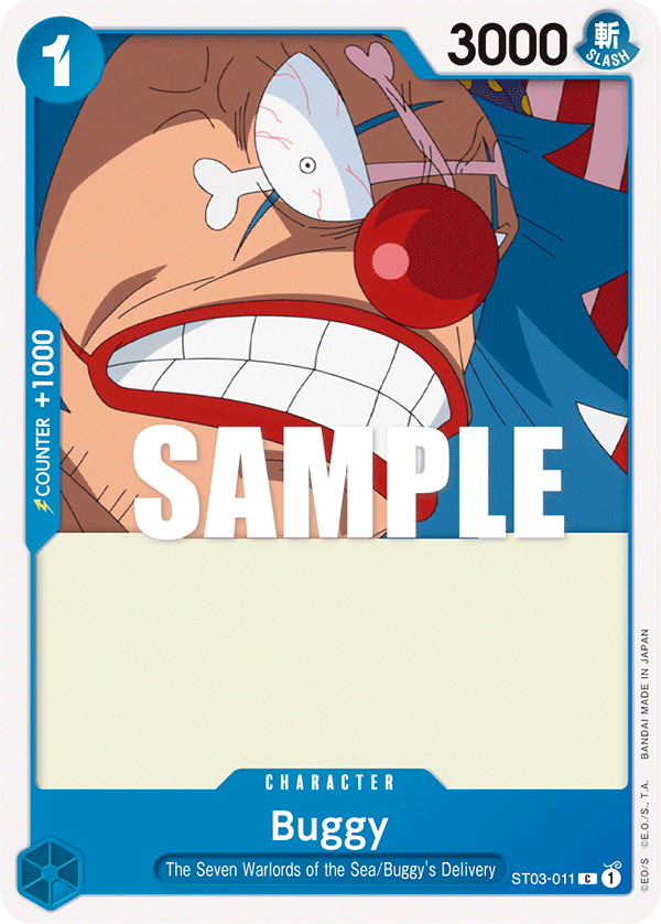 Buggy ST03-011 card, The Seven Warlords of the Sea