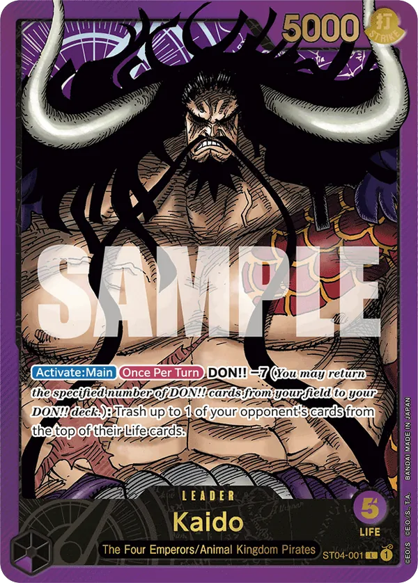 Kaido ST04-001 Premium Alt Art card, Animal Kingdom