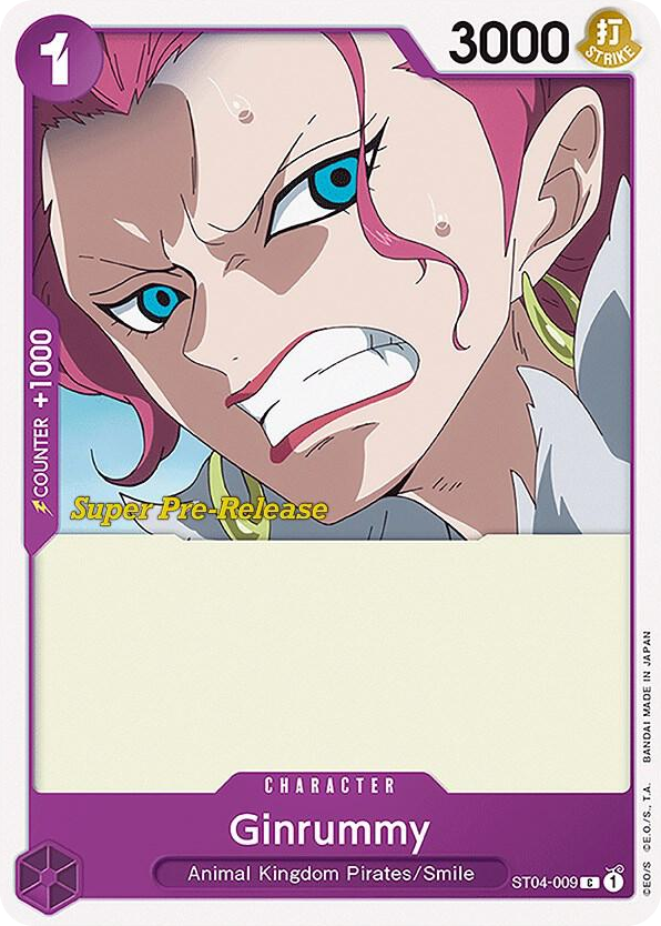 Ginrummy ST04-009 Super Pre-Release Stamp card, Animal Kingdom