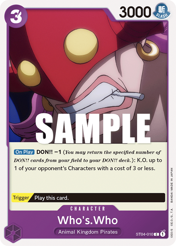 Who's.Who ST04-010 card, Animal Kingdom