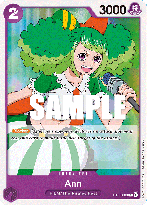 Ann ST05-003 card, ONE PIECE FILM edition