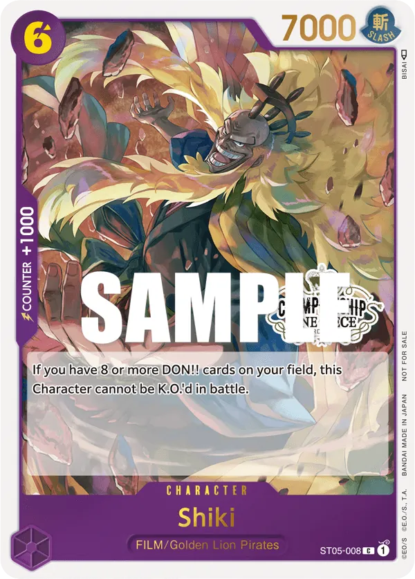 Shiki ST05-008 Store Championship Stamp card, ONE PIECE FILM edition