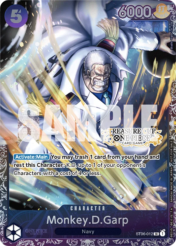 Monkey.D.Garp ST06-012 Treasure Cup Stamp card, Absolute Justice