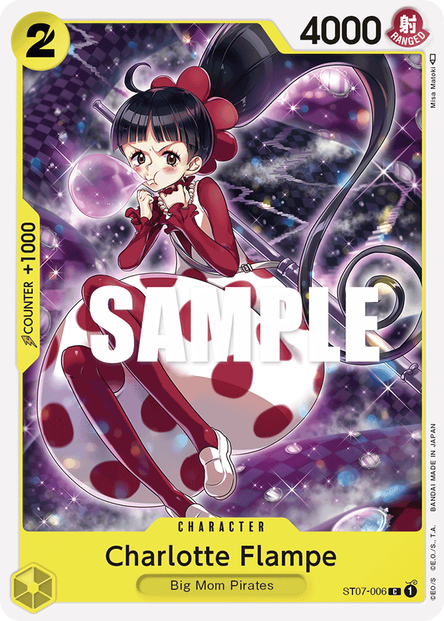 Charlotte Flampe ST07-006 card, Big Mom Pirates