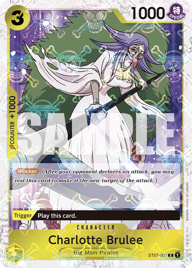 Charlotte Brulee ST07-007 Jolly Roger Foil card, Big Mom Pirates