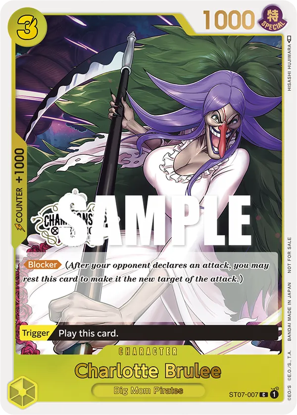 Charlotte Brulee ST07-007 Championship Stamp card, Big Mom Pirates