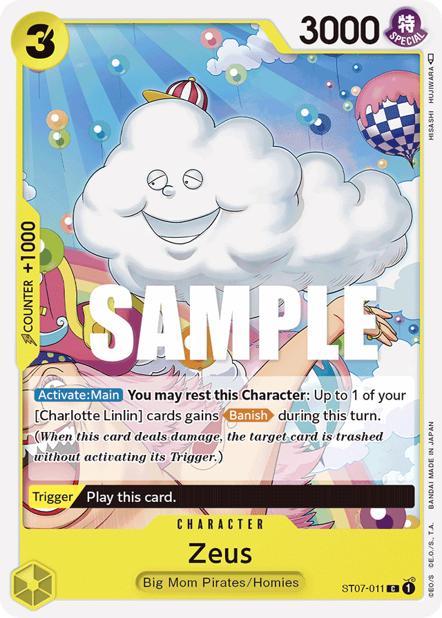 Zeus ST07-011 card, Big Mom Pirates