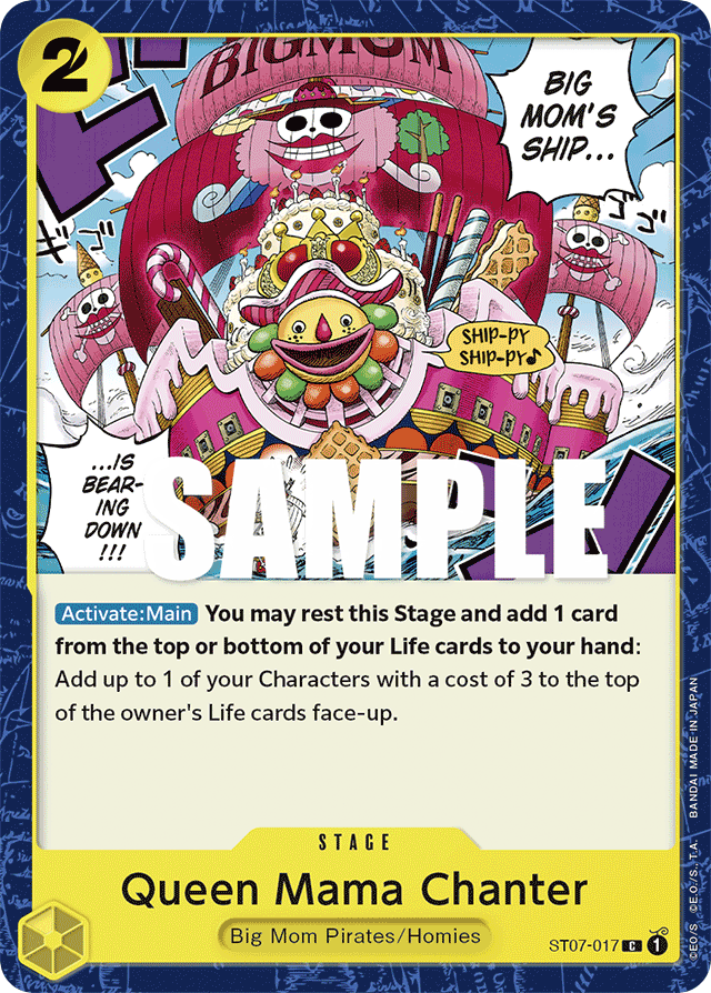 Queen Mama Chanter ST07-017 card, Big Mom Pirates