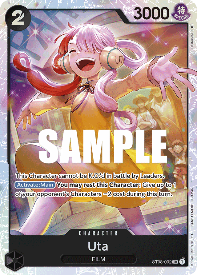 Uta ST08-002 card, Monkey.D.Luffy