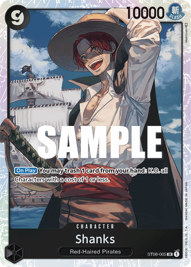 Shanks ST08-005 card, Monkey.D.Luffy