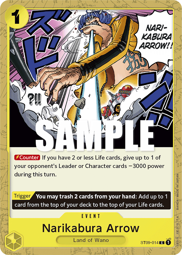 Narikabura Arrow ST09-014 card, Yamato