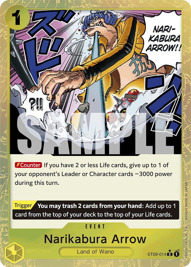 Narikabura Arrow ST09-014 Textured Foil card, Yamato