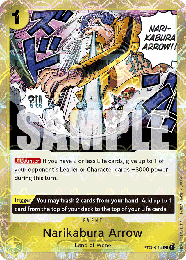 Narikabura Arrow ST09-014 Jolly Roger Foil card, Yamato