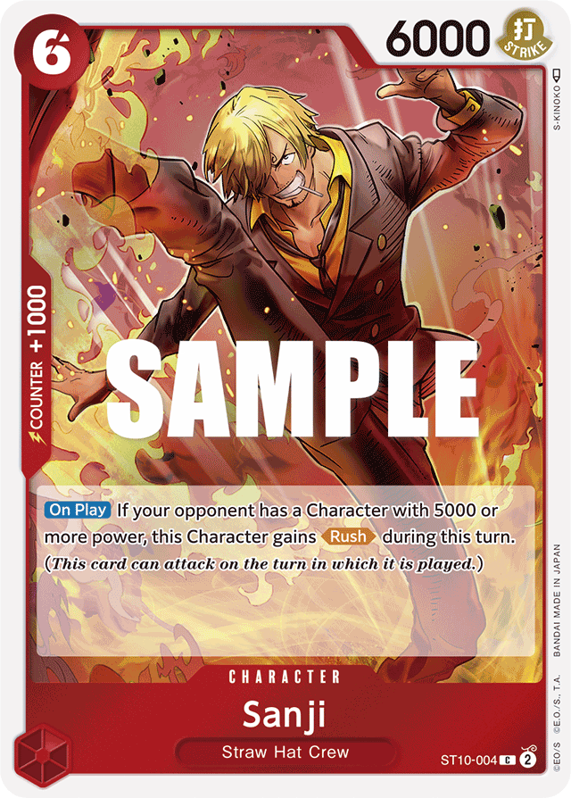 Sanji ST10-004 card, Ultra Deck: The Three Captains