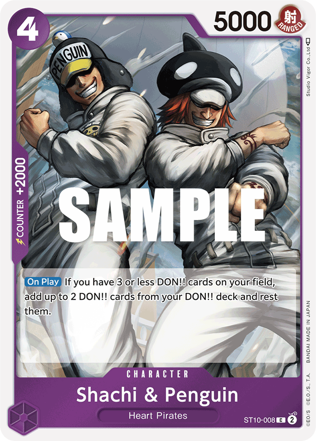 Shachi & Penguin ST10-008 card, Ultra Deck: The Three Captains