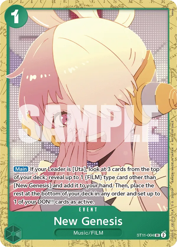 New Genesis ST11-004 Uta Alt Art card, Uta