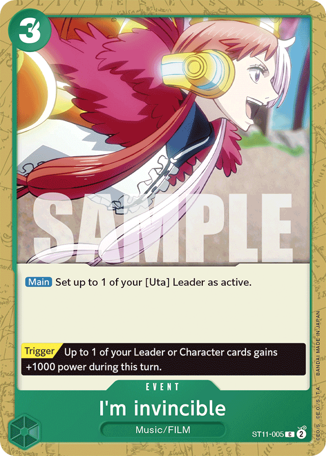 I'm invincible ST11-005 card, Uta