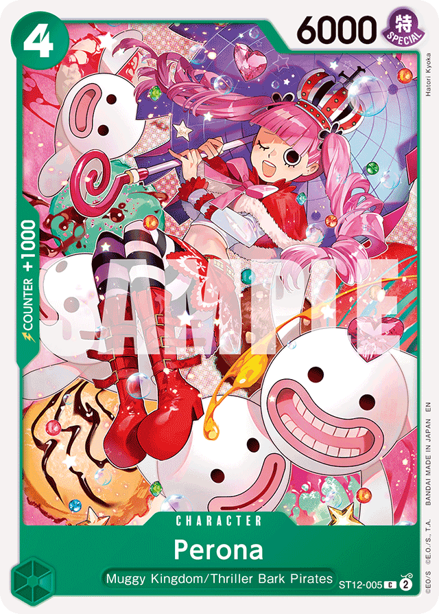 Perona ST12-005 Reprint card, Zoro and Sanji