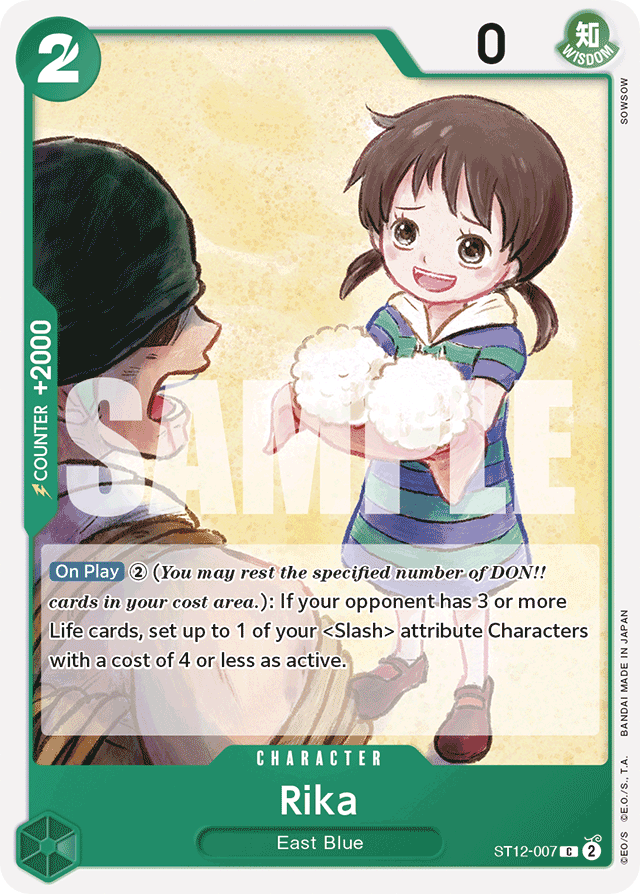 Rika ST12-007 card, Zoro and Sanji