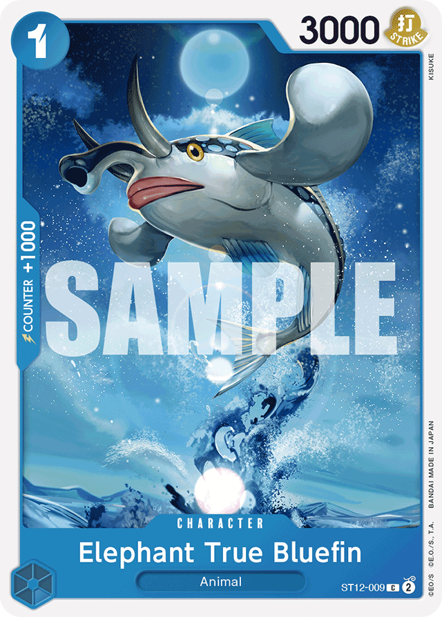 Elephant True Bluefin ST12-009 card, Zoro and Sanji
