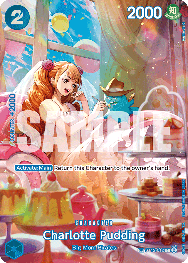Charlotte Pudding ST12-012 SP Alt Art card, Zoro and Sanji