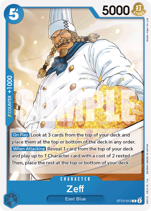 Zeff ST12-013 card, Zoro and Sanji