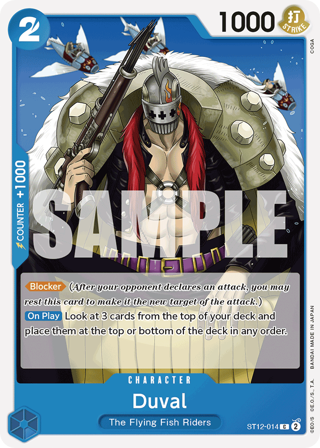 Duval ST12-014 card, Zoro and Sanji
