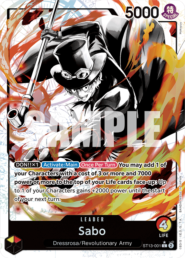 Sabo ST13-001 Alt Art card, Ultra Deck: The Three Brothers