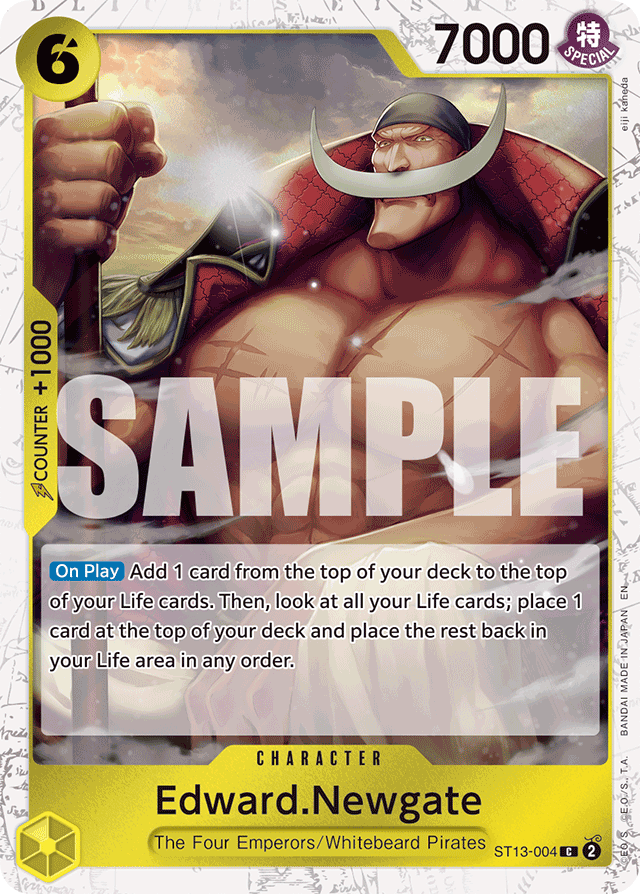 Edward.Newgate ST13-004 Jolly Roger Foil card, Ultra Deck: The Three Brothers
