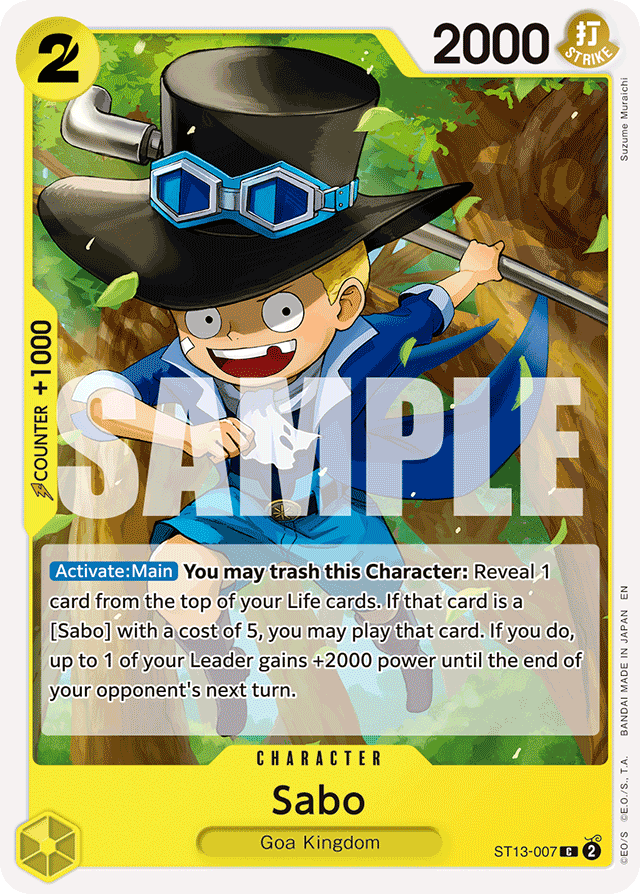 Sabo ST13-007 Reprint card, Ultra Deck: The Three Brothers