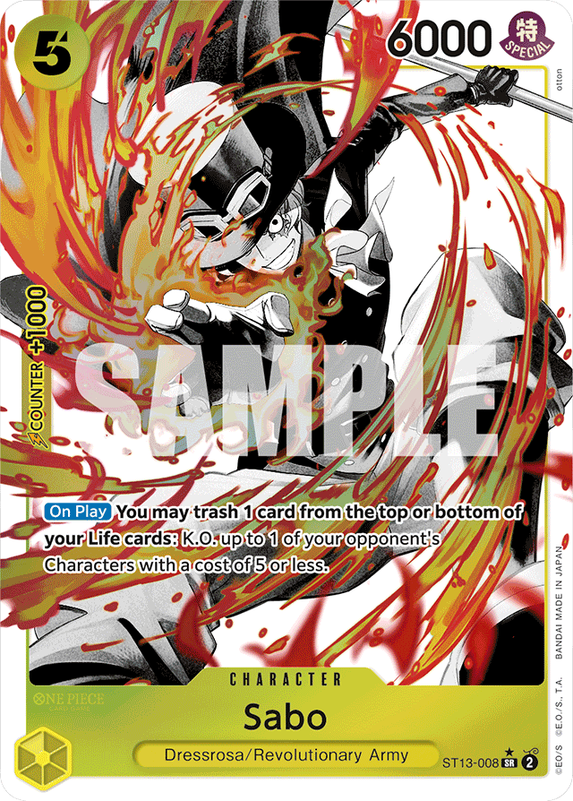 Sabo ST13-008 Alt Art card, Ultra Deck: The Three Brothers