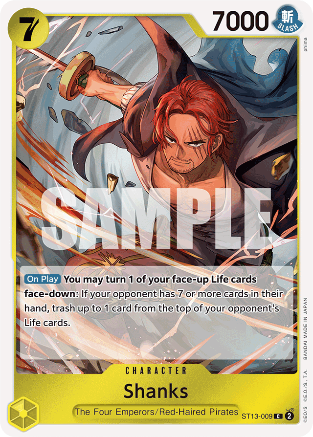 Shanks ST13-009 card, Ultra Deck: The Three Brothers