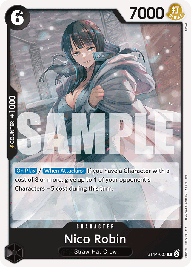 Nico Robin ST14-007 Reprint card, 3D2Y