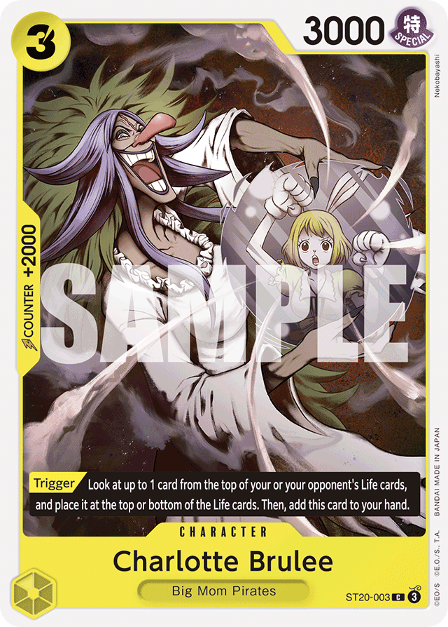 Charlotte Brulee ST20-003 card, YELLOW Charlotte Katakuri
