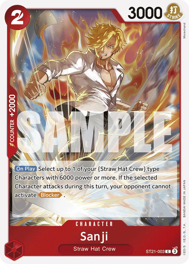 Sanji ST21-003 card, EX Gear 5