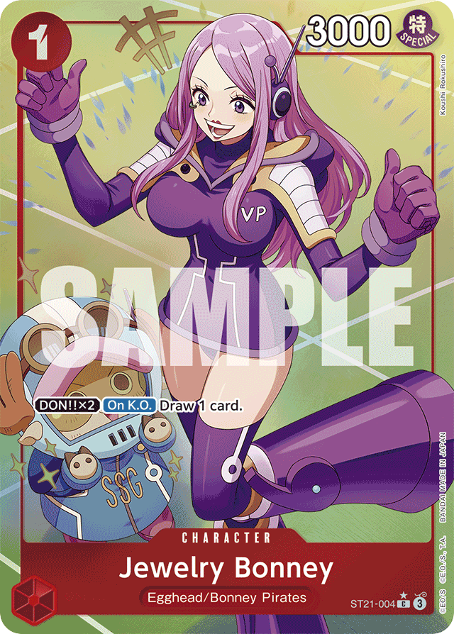 Jewelry Bonney ST21-004 Alt Art card, EX Gear 5